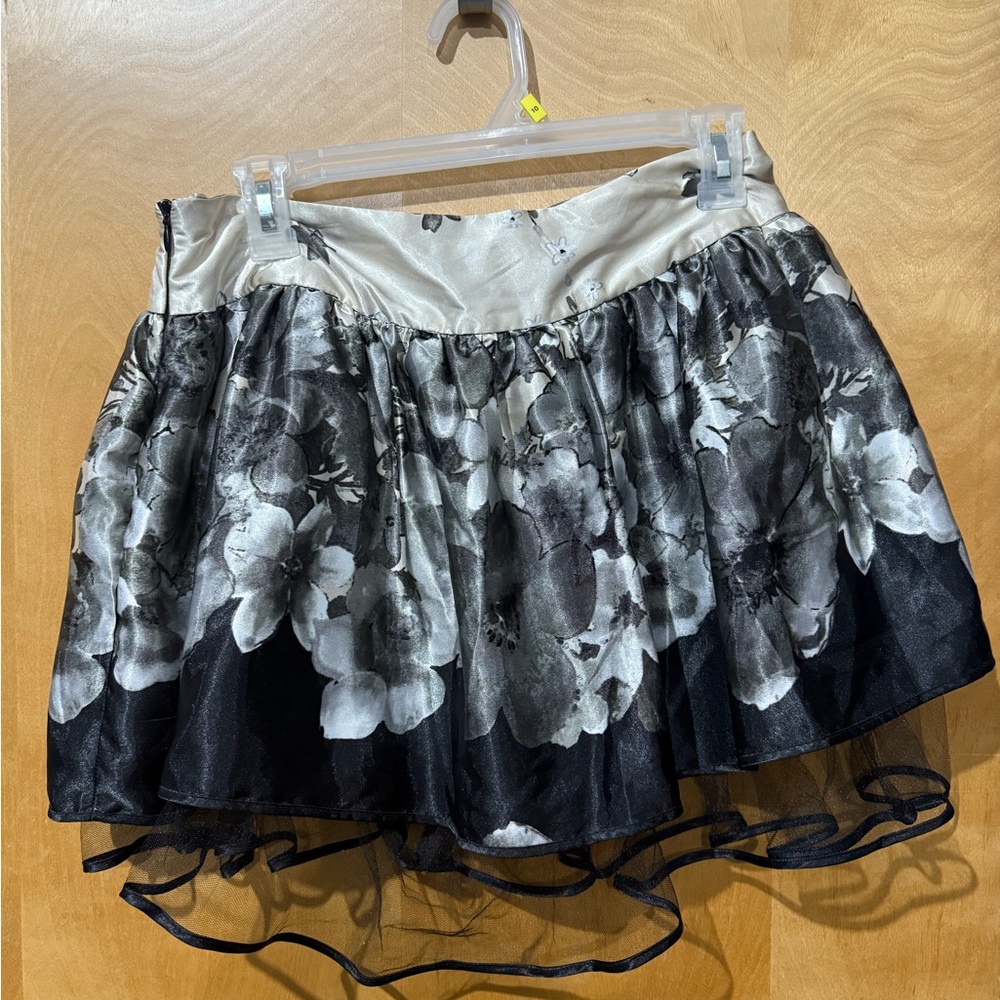 Forever 21 Silky Floral Mini Skirt